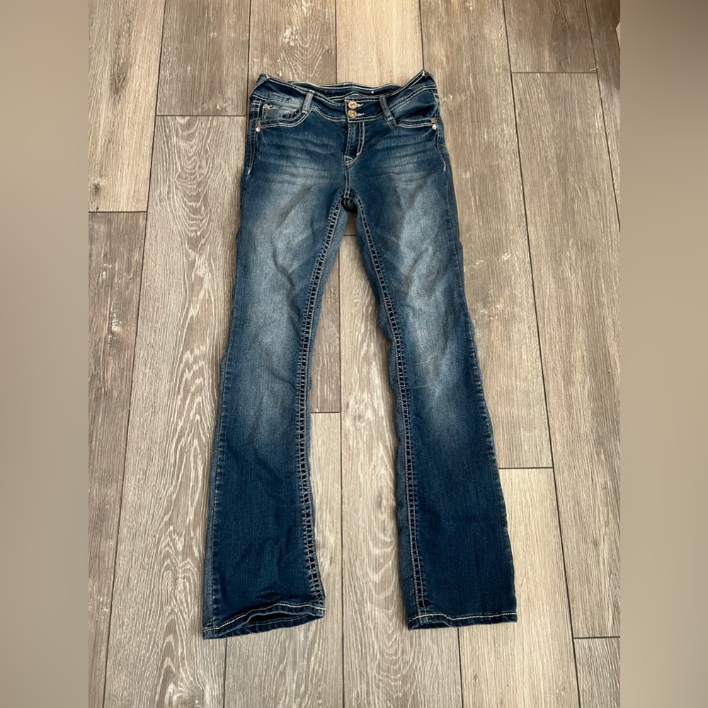 WallFlower Blue Jeans, Boot Cut, Mid-Rise - Size 9.